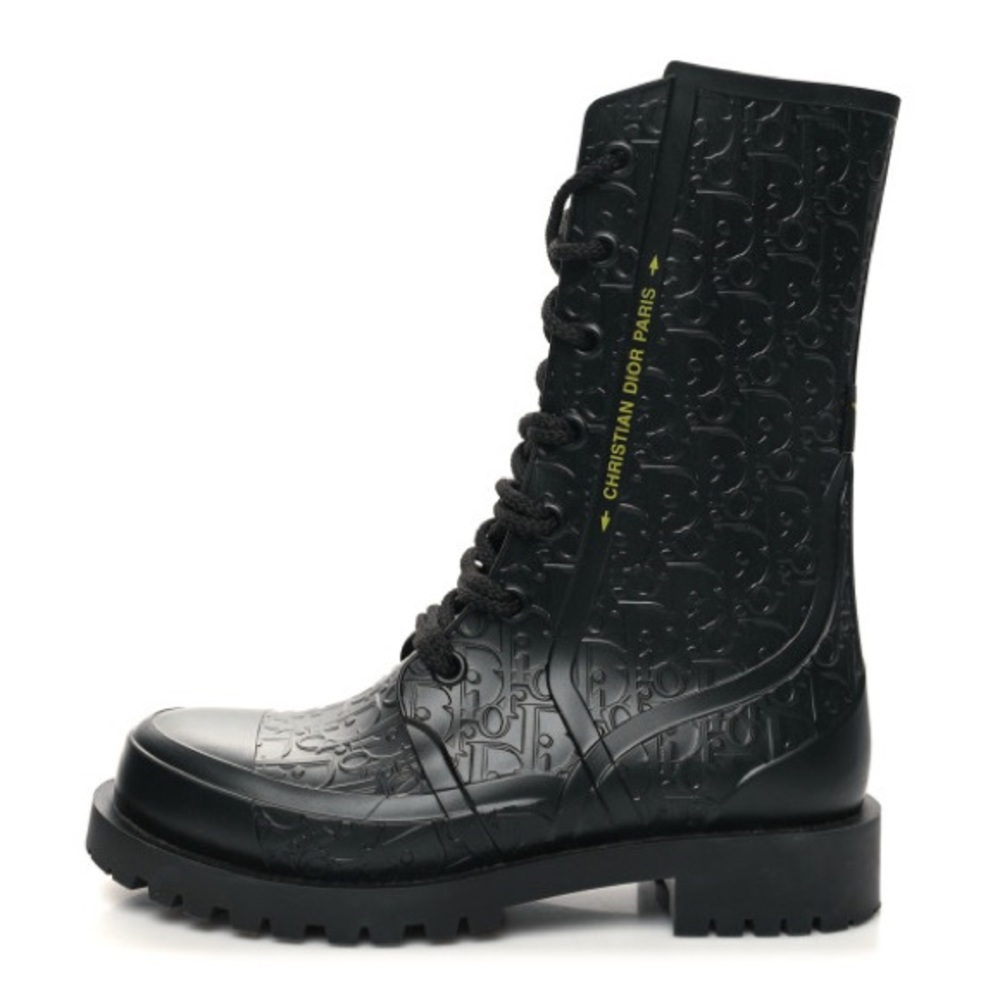 Dior Black Ankle Boots with Logo Detail